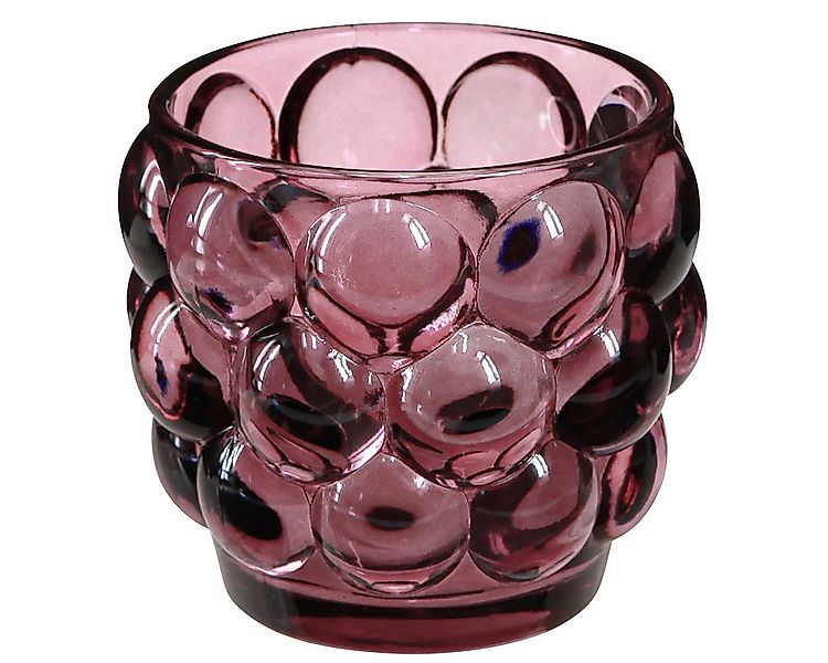 Viana Tischvase Kerzenhalter Glas Teelichthalter Berry Ø7cm H7cm Retro Vint günstig online kaufen