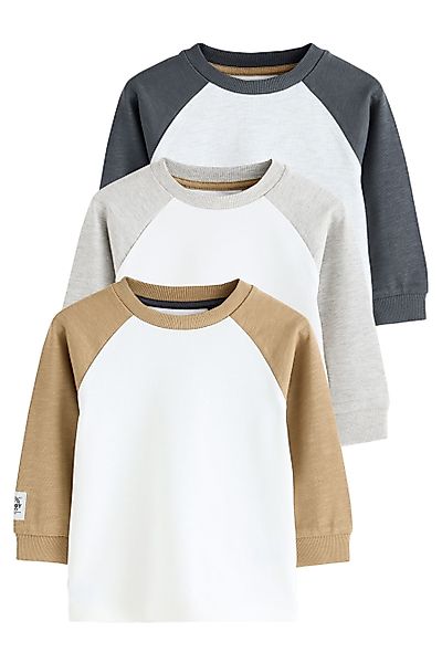 Next T-Shirt 3 x Langarmshirts mit günstig online kaufen