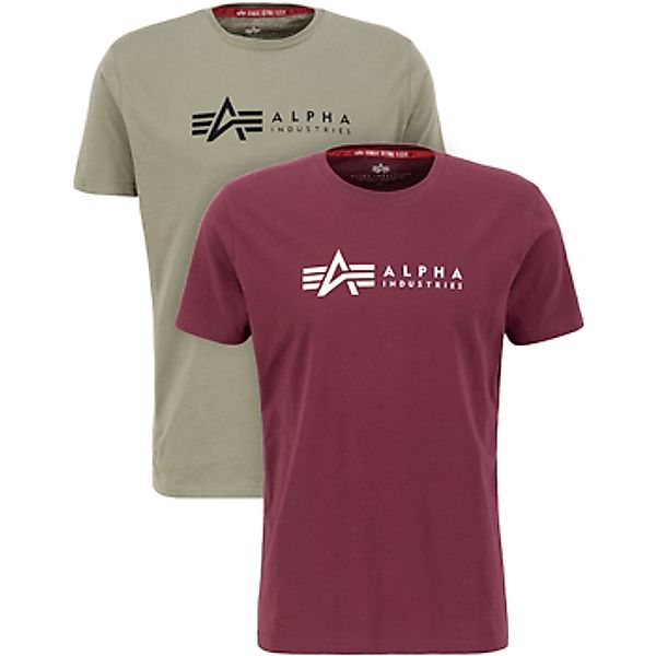 Alpha Industries Rundhalsshirt "Label T 2 Pack" Packung, 2er-Pack, 2 Stk. günstig online kaufen