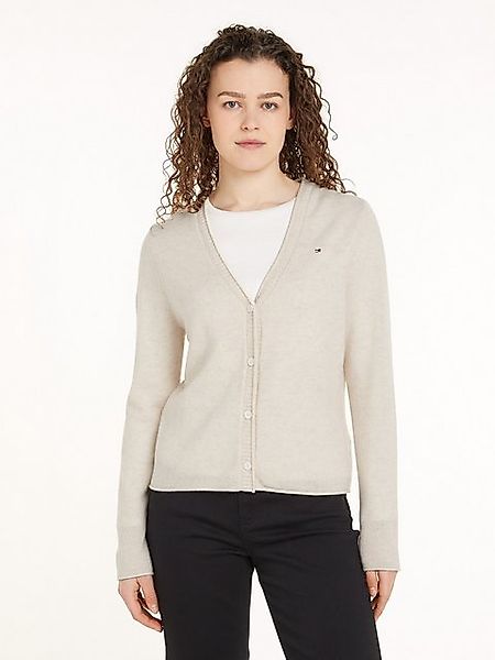 Tommy Hilfiger Strickjacke SOFT WOOL V-NK CARDIGAN mit V-Ausschnitt, 100% W günstig online kaufen