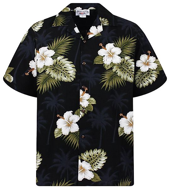 Pacific Legend Hawaiihemd Weißer Hibiscus Allover günstig online kaufen