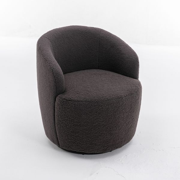 i@home Polsterstuhl Drehbarer Lounge-Sessel aus Teddy-Stoff, günstig online kaufen