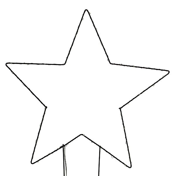 Frank Flechtwaren Gartenstecker LED-Gartenstecker Stern günstig online kaufen