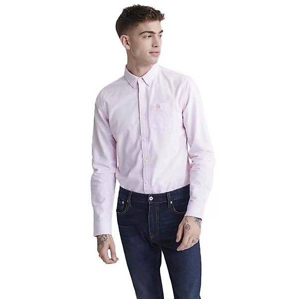 Superdry Classic University Oxford Langarm Hemd S City Pink günstig online kaufen