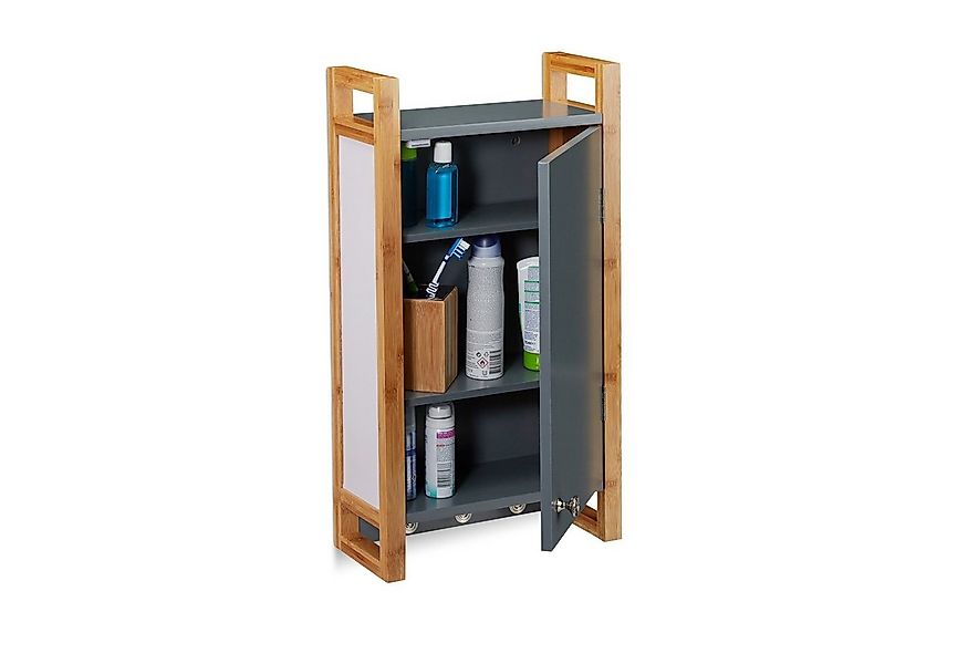 relaxdays Hängeschrank Bad grau günstig online kaufen