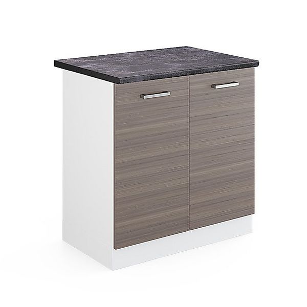 Vicco Spülenunterschrank R-Line Küchenunterschrank für die Spüle Grau/Weiß günstig online kaufen