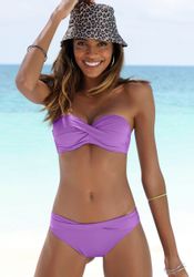 s.Oliver Bandeau-Bikini-Top "Spain" in unifarben mit Wickeloptik günstig online kaufen