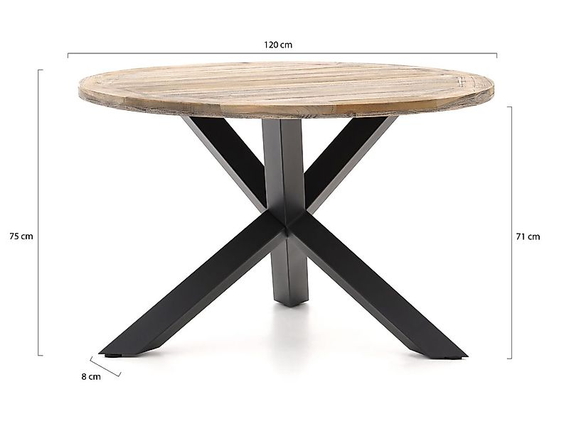 ROUGH-Y Gartentisch ø 120 cm (h:75 cm) günstig online kaufen