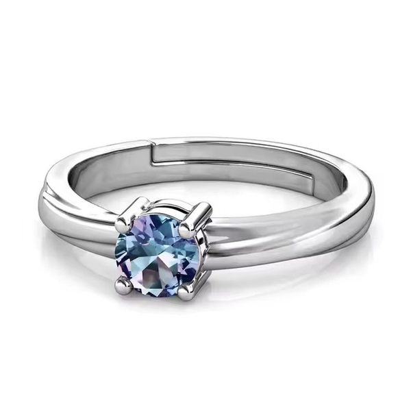Runde Perlé Silberring Minimalistischer verstellbarer Ring günstig online kaufen