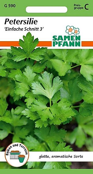 SAMEN PFANN Kräutersamen Petersilie, Einfache Schnitt 3 - Gewürz Petersilie günstig online kaufen