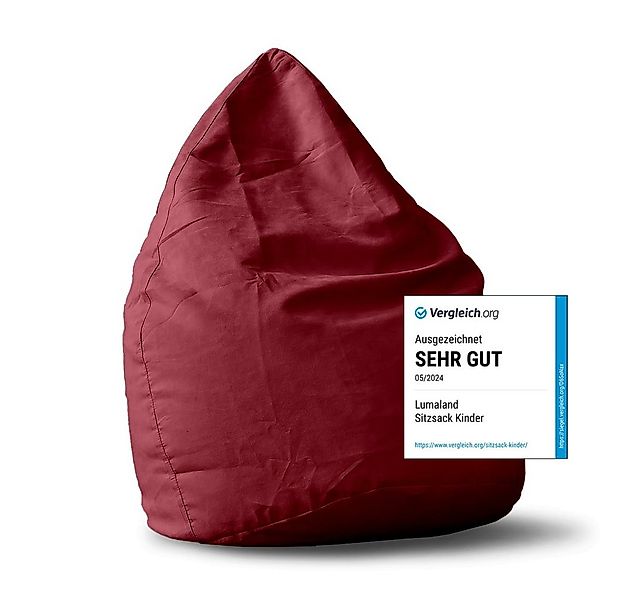 Lumaland Sitzsack Luxury XL Sitzsack (1 St), Microvelours Beanbag extra wei günstig online kaufen