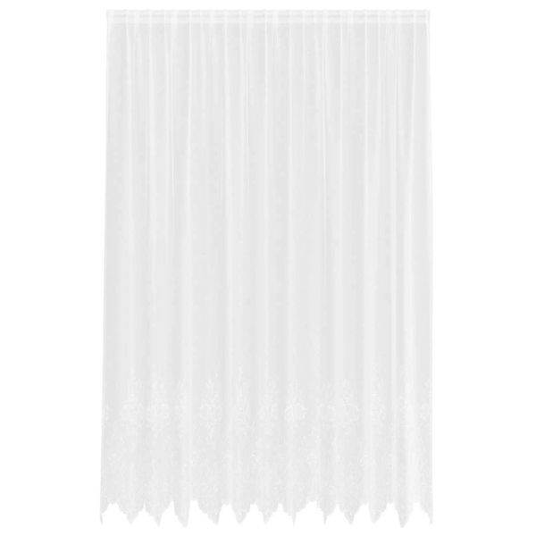 vidaXL Spitzenvorhang mit Vorhängen Weiß 300x300cm Polyester 4107903 günstig online kaufen