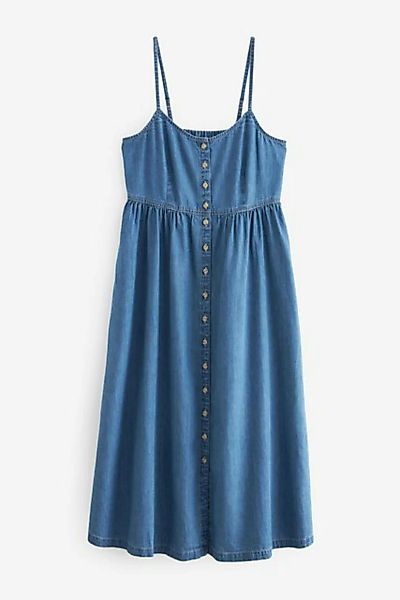 Next Sommerkleid Geknöpftes Sommerkleid in Midi-Länge (1-tlg) günstig online kaufen