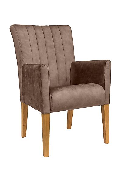 Home affaire Armlehnstuhl "King" () Esszimmerstuhl, Beingestell Massivholz günstig online kaufen