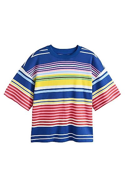 Next T-Shirt Kastiges Relaxed Fit Oversized-T-Shirt, Baumwolle (1-tlg) günstig online kaufen