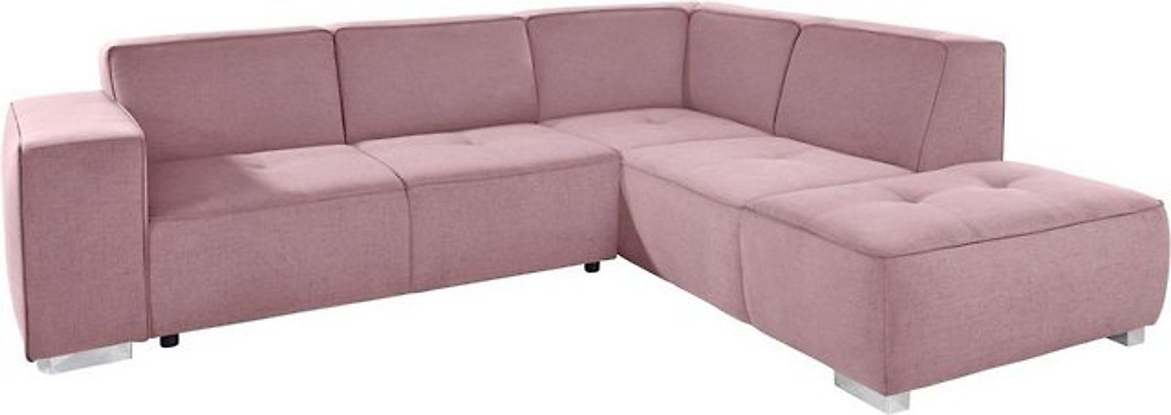 INOSIGN Ecksofa "Sapporo L-Form", wahlweise Bettfunktion oder Sitztiefenver günstig online kaufen