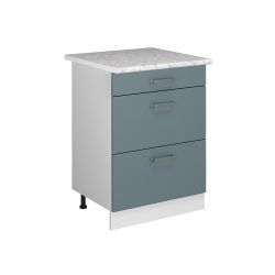 Vicco Unterschrank R-Line, Blau-Grau/Weiß, 60 cm günstig online kaufen