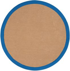 carpetfine Sisalteppich "Sisal" rund 5 mm Höhe mit farbiger Bordüre, Anti-R günstig online kaufen