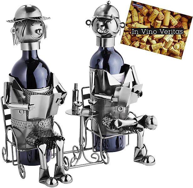 BRUBAKER Weinflaschenhalter Glückliches Ehepaar Flaschenhalter, (inklusive günstig online kaufen