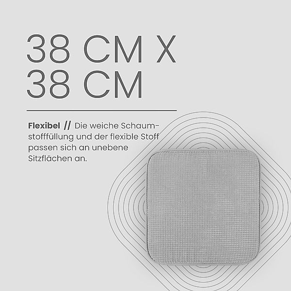Bestlivings Stuhlkissen Struktur 38x38 cm – günstig online kaufen