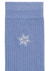 MELA Socken Unisex Gerippte Socken Stickerei günstig online kaufen