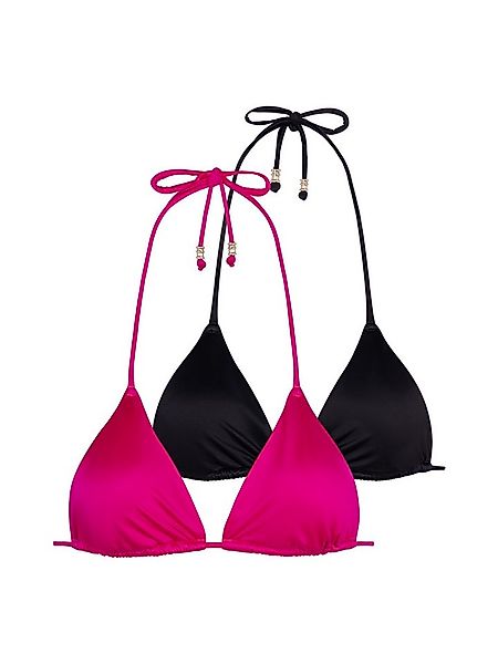 Dorina Triangel-Bikini-Top Amnesia (2er Pack), Bindebänder mit goldenen Anh günstig online kaufen