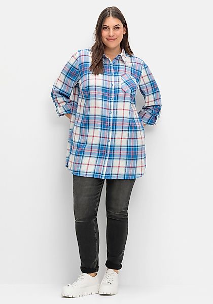 Sheego Klassische Bluse Flanellbluse günstig online kaufen