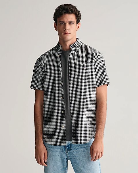 Gant "Regular Fit Gingham Popeline Hemd strapazierfähig pflegeleicht karier günstig online kaufen