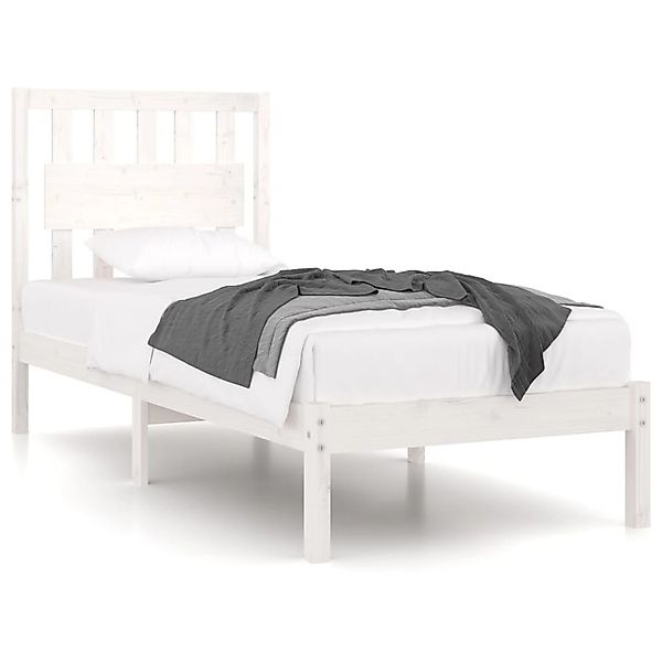 vidaXL Massivholzbett Weiß Kiefer 90x200 cm1118236 günstig online kaufen