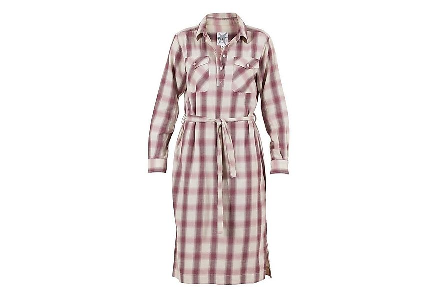 Blue Sportswear Blusenkleid Tenakee Karo Baumwoll Kleid in Rosé-Mauve günstig online kaufen