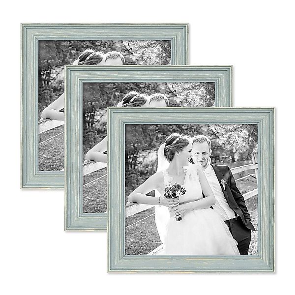 PHOTOLINI Bilderrahmen 3er Set Massivholz-Rahmen im günstig online kaufen