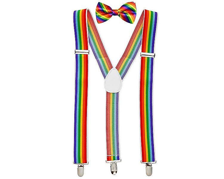 Goldschmidt Kostüme Kostüm Hosenträger und Fliege Regenbogen günstig online kaufen