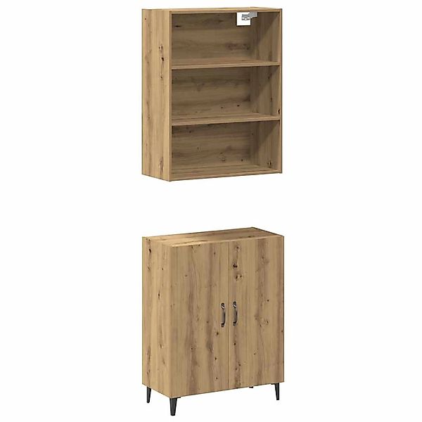 vidaXL Sideboard mit Wandschrank Artisan-Eiche Holzwerkstoff 3329224 günstig online kaufen