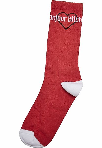 MisterTee Basicsocken "MisterTee Unisex Bonjour Bitches Socks 3-Pack" 1 Paa günstig online kaufen