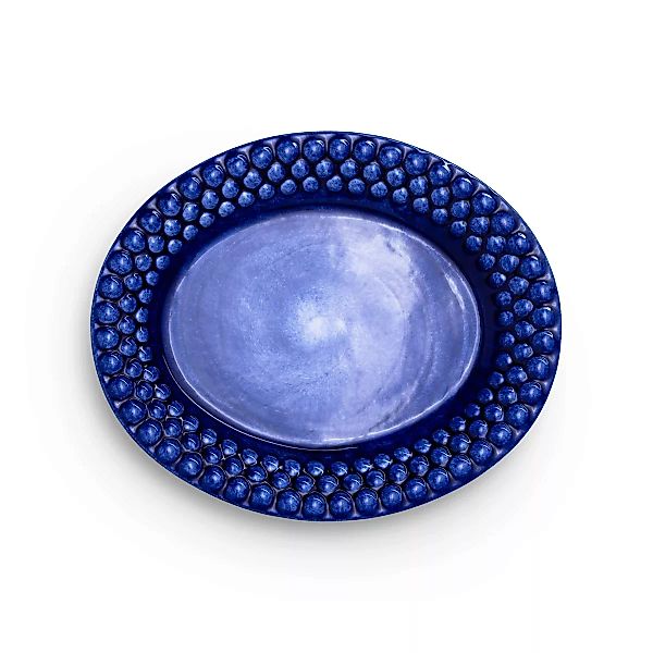 Bubbles ovaler Teller 20cm blau günstig online kaufen