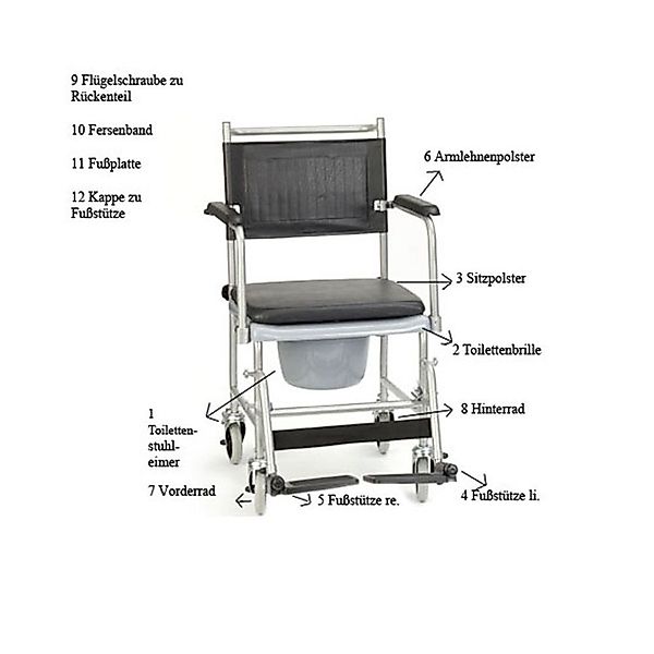 RUSSKA Badewannentablett Ersatzteile Russka Toilettenstuhl Fahrbar günstig online kaufen