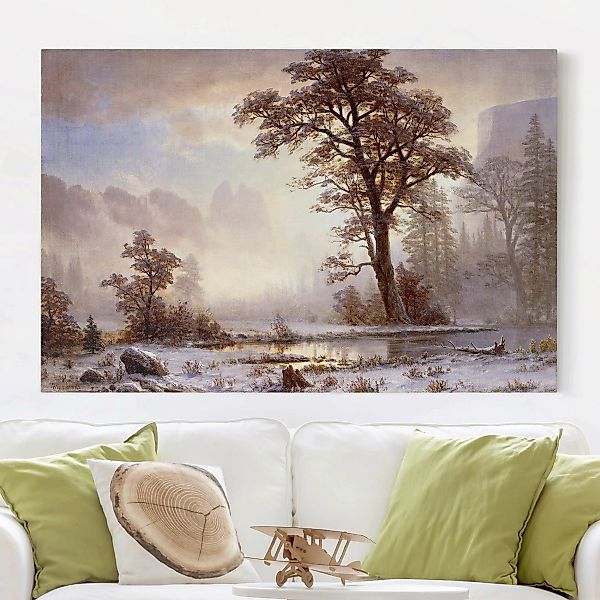 Leinwandbild Kunstdruck - Querformat Albert Bierstadt - Yosemite Valley bei günstig online kaufen