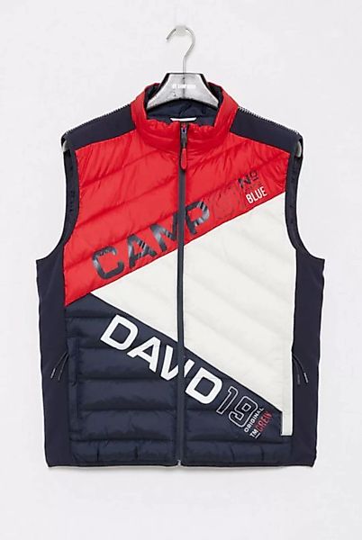 CAMP DAVID Steppweste mit Colour-Blocking günstig online kaufen