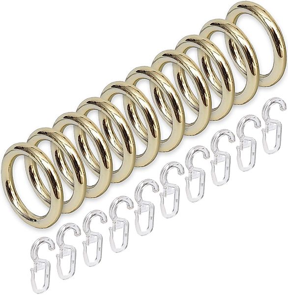 Liedeco Gardinenring, Gardinenstangen, (Packung, 10-St., mit günstig online kaufen