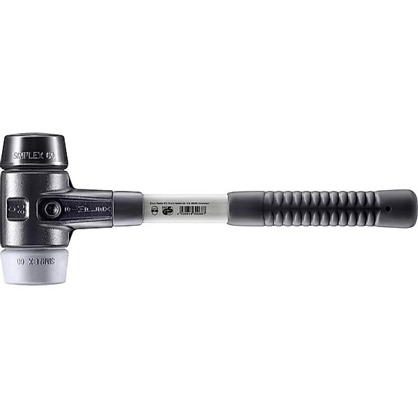 Halder Simplex Schonhammer Ø 60 mm Gummi Schwarz   TPE-mid Grau mit Verstär günstig online kaufen