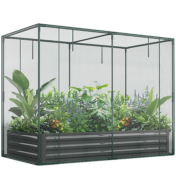 Meulbaty Blumenkasten Metall-Hochbett für Garten, Pflanzkasten günstig online kaufen