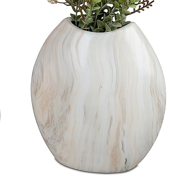 formano Dekovase Marmor, Creme, Motiv: Maromor günstig online kaufen
