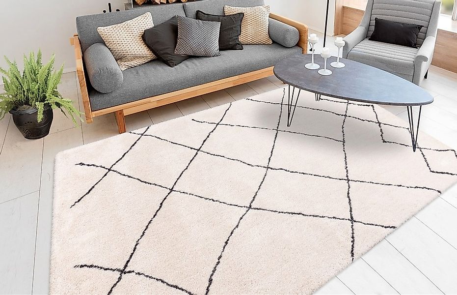 calo-deluxe Hochflor-Teppich "Elvar-5000" rechteckig 27 mm Höhe besonders w günstig online kaufen
