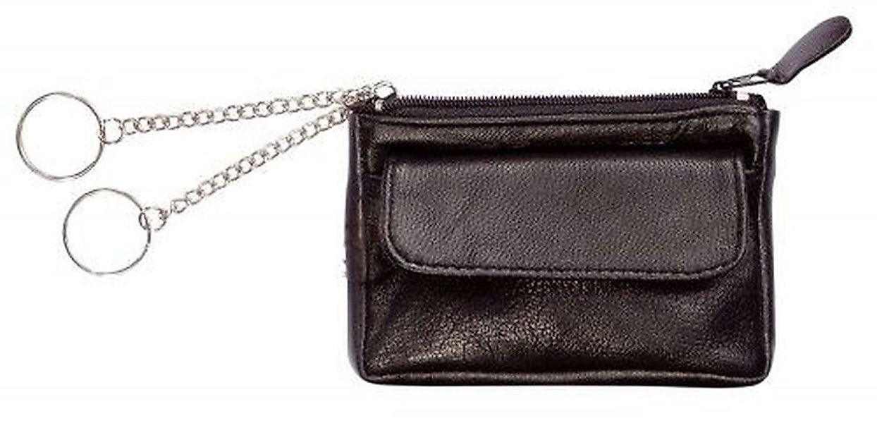 Alassio® Gürteltasche Schlüsseletui 11x7,5cm Leder schwarz günstig online kaufen