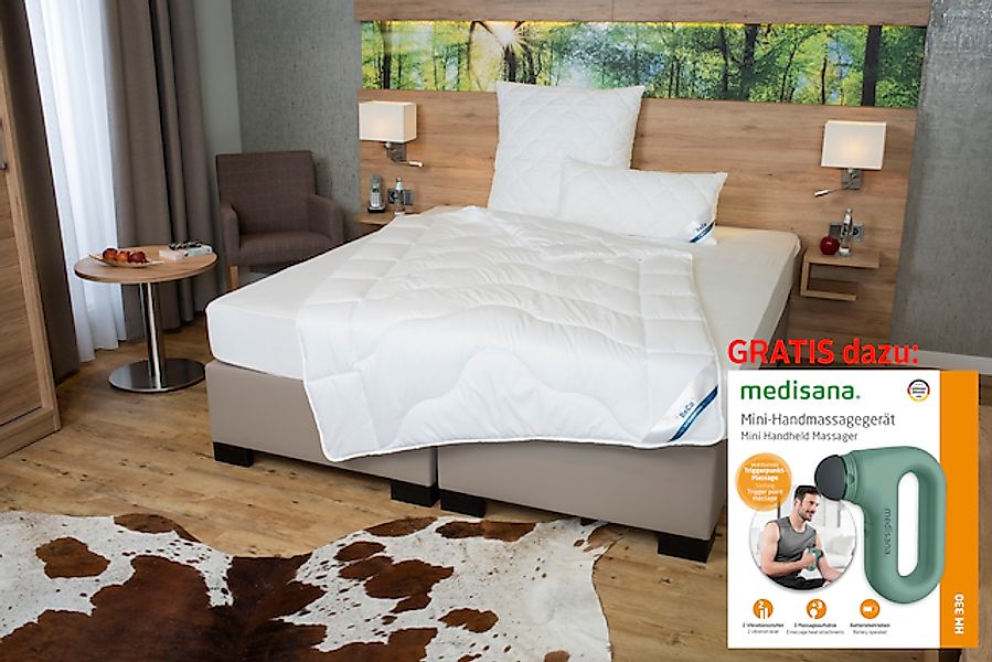 Beco Microfaserbettdecke »Bettdecke Royal Soft Duo, Bettdecken mit Handmass günstig online kaufen