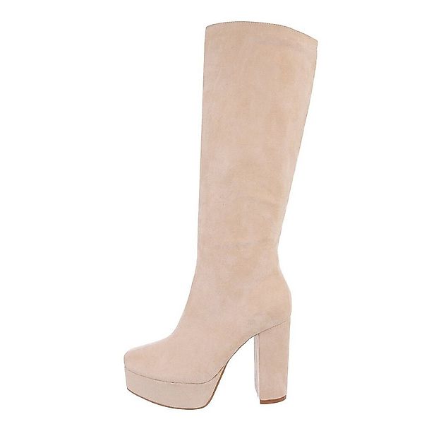 Ital-Design Damen Elegant Plateaustiefel (85255576) Blockabsatz High-Heel S günstig online kaufen