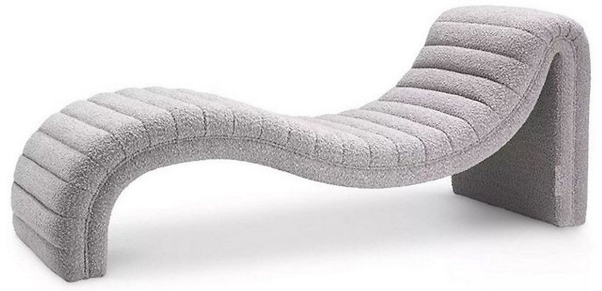 Casa Padrino Chaiselongue Luxus Chaiselongue Grau 165 x 61,5 x H. 65 cm - W günstig online kaufen