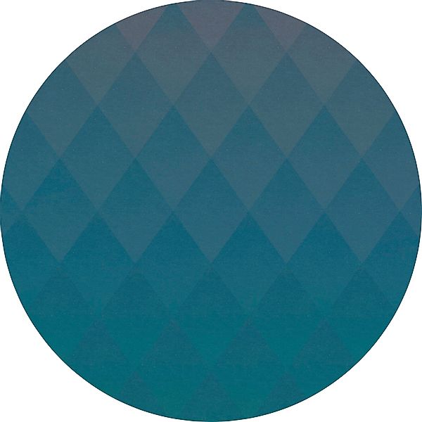 Sanders & Sanders Selbstklebende Runde Tapete Dreiecke Blau Ø 125 cm 611754 günstig online kaufen