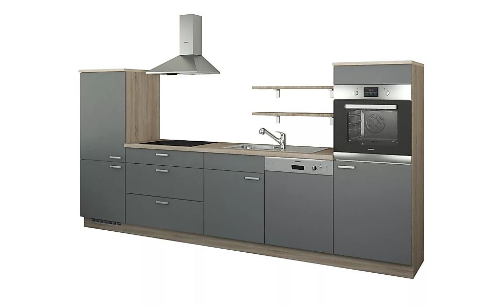 Küchenzeile ohne Elektrogeräte - weiß - 330 cm - Küchen > Küchenblöcke ohne günstig online kaufen
