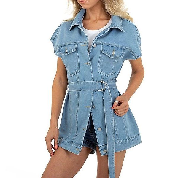 Ital-Design Jeansjacke Damen Freizeit Hemd Jeansstoff günstig online kaufen
